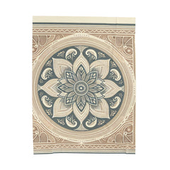 Cozy Mandala Velveteen Plush Blanket | Soft Throw Blanket, Home Decor, Gift for New Parents, Meditation, Boho Decor