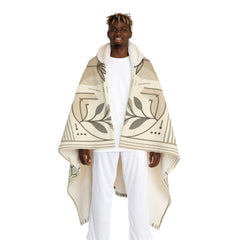 Hooded Sherpa Fleece Blanket