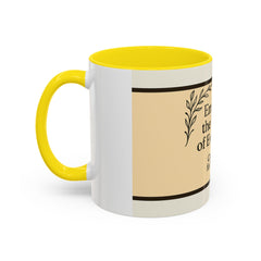 Comforting Accent Coffee Mug - Embrace Peace, Perfect Gift for Seniors, Home Decor, Relaxation, Tea Lover's Essential