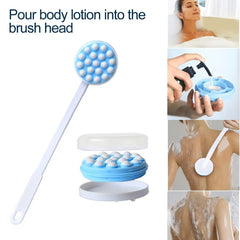 Lotion Applicator & Back Massage Brush – Long Handle for Easy Reach