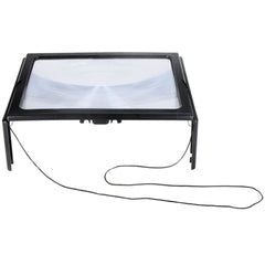 Full Page Magnifier with LED Lights – Hands-Free Reading Aid for Seniors 3X Zoom