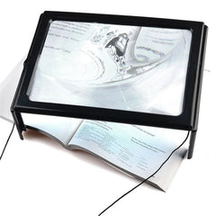 Full Page Magnifier with LED Lights – Hands-Free Reading Aid for Seniors 3X Zoom
