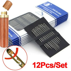 Blind Needle Set for Elderly β Easy Threading Sewing Needles (12β60pcs)
