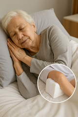 Orthopedic Memory Foam Knee Pillow with Strap – Gentle Sleep Support