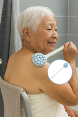 Lotion Applicator & Back Massage Brush – Long Handle for Easy Reach