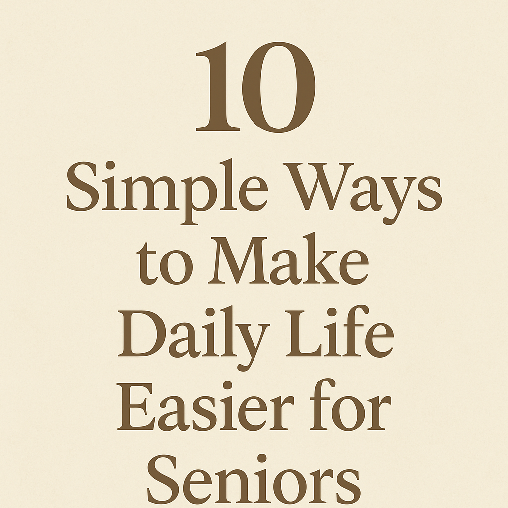 🛏️ 10 Simple Ways to Make Daily Life Easier for Seniors