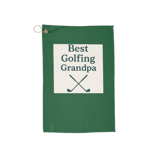 Best Golfing Grandpa Towels | Perfect Gift for Golf Lovers, Personalized Golf Accessories, Unique Golf Towels, Father's Day Gift