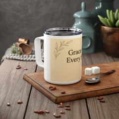 Insulated Coffee Mug, Grace in Every Sip – Perfect for Gifts, Home, Office, Travel, Tea Lovers
