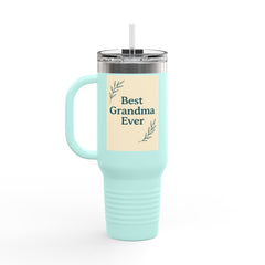 Grandma's Peaceful Moment Insulated Travel Mug | 40oz for Coffee Lovers, Eco-Friendly, Personalized Gift, Perfect for Holidays, Travel