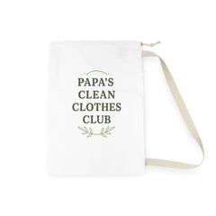 Papa's Clean Clothes Club Laundry Bag, Laundry Storage, Fun Laundry Tote, Home Organization, Father's Day Gift