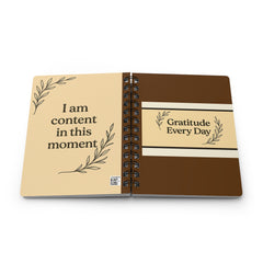 Gratitude & Mindfulness Journal, Spiral Bound Notebook for Daily Reflection, Gift for Self-Care, Inspirational Journal, Wellness Diary