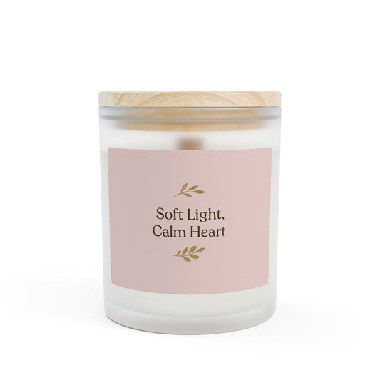 Soothing Candle, Cozy Home Decor, Gift for Her, Relaxing Aromatherapy Candle, Candle with Soft Light, Calm Heart Candle