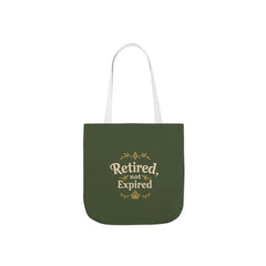“Retired, Not Expired” – Vibrant Canvas Tote Bag for Stylish Women Over 50