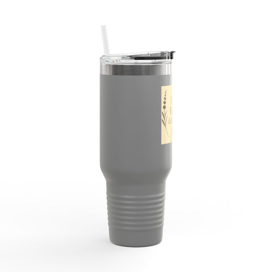 Rest, Relax & Renew Insulated Travel Mug, 40oz - Motivational Drinkware, Perfect for Gifts, Outdoor Adventures, Self-Care & Relaxation