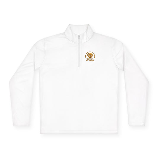 Aging Like Fine Wine Unisex Quarter-Zip Pullover for Seniors
