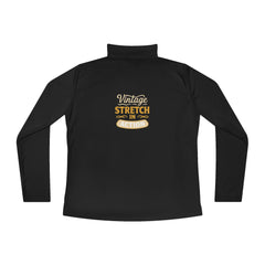 Vintage Stretch Action Ladies Quarter-Zip Pullover