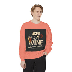 Golden Style Sweatshirt – “Aging Like Fine Wine (Slightly Soaked)