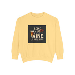 Golden Style Sweatshirt – “Aging Like Fine Wine (Slightly Soaked)