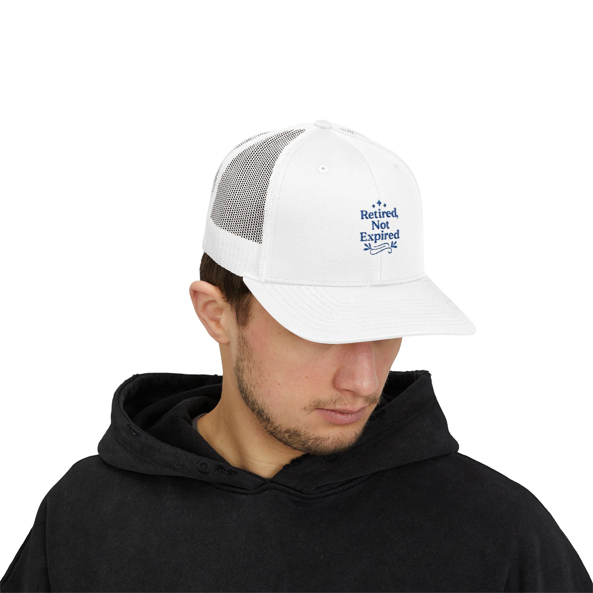 Retired Not Expired Snapback Trucker Cap | Perfect Gift for Retirees, Casual Wear, Outdoor Adventures, Father's Day, Birthday
