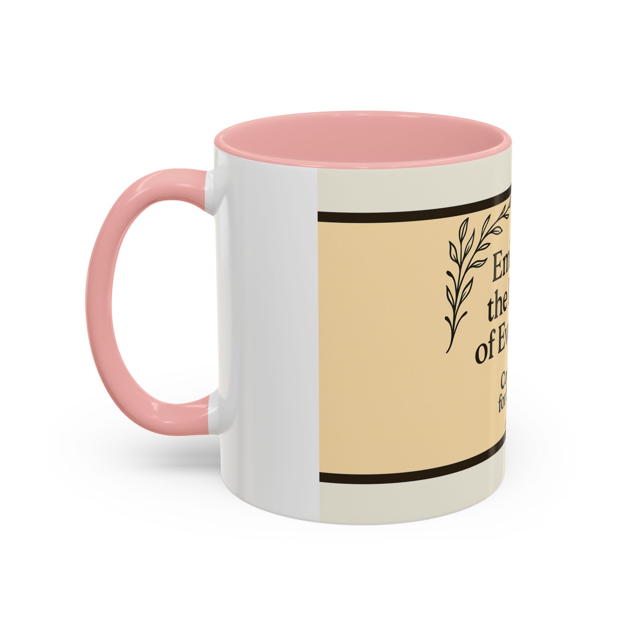 Comforting Accent Coffee Mug - Embrace Peace, Perfect Gift for Seniors, Home Decor, Relaxation, Tea Lover's Essential