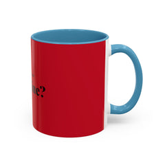 Valentine "Will You Be My Valentine?" Accent Coffee Mug — Red & Black Romantic Gift (11/15oz)