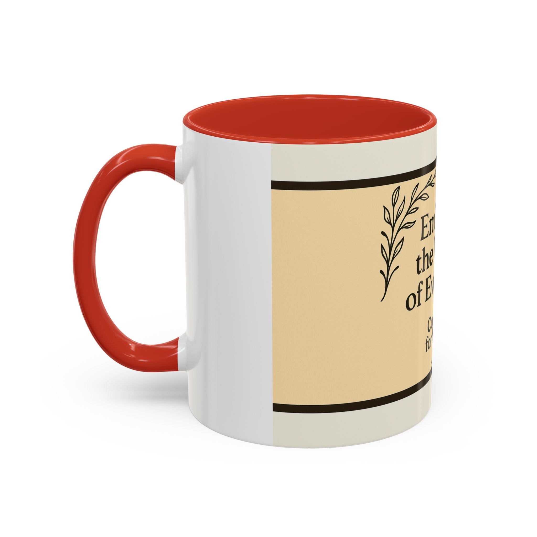 Comforting Accent Coffee Mug - Embrace Peace, Perfect Gift for Seniors, Home Decor, Relaxation, Tea Lover's Essential
