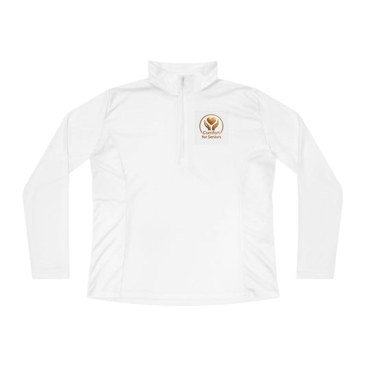 Vintage Stretch Action Ladies Quarter-Zip Pullover