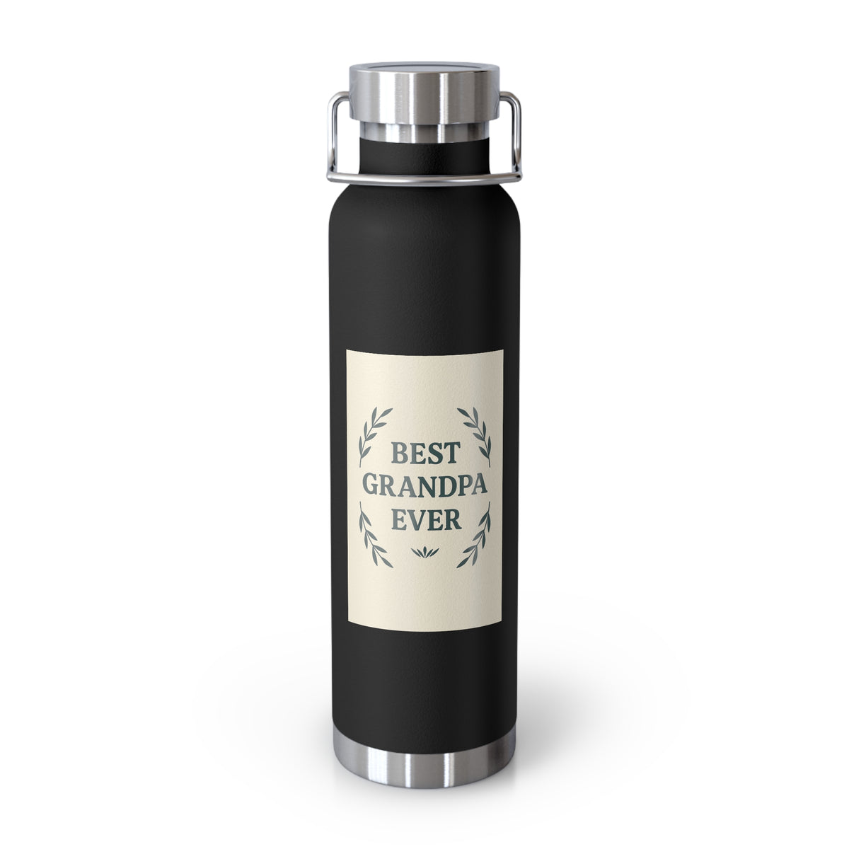 Best Grandpa Ever Insulated Vacuum Bottle, Perfect Gift for Grandparents, Travel Mug, Hydration Flask, Eco-Friendly Water Bottle