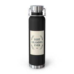 Best Grandpa Ever Insulated Vacuum Bottle, Perfect Gift for Grandparents, Travel Mug, Hydration Flask, Eco-Friendly Water Bottle