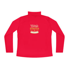 Vintage Stretch Action Ladies Quarter-Zip Pullover