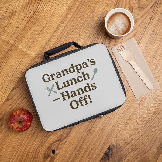 Grandpa's Lunch Bag - Hands Off! | Insulated Lunch Cooler for your elderly loved ones