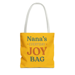 Nana's Everyday Joy Tote Bag, Perfect Gift for Grandmothers, Eco-Friendly Shopping Bag, Yellow All-Over Print, Birthday, Mother's Day, [...]