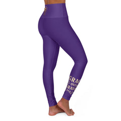Empowering High Waisted Yoga Leggings for Elderly Woman