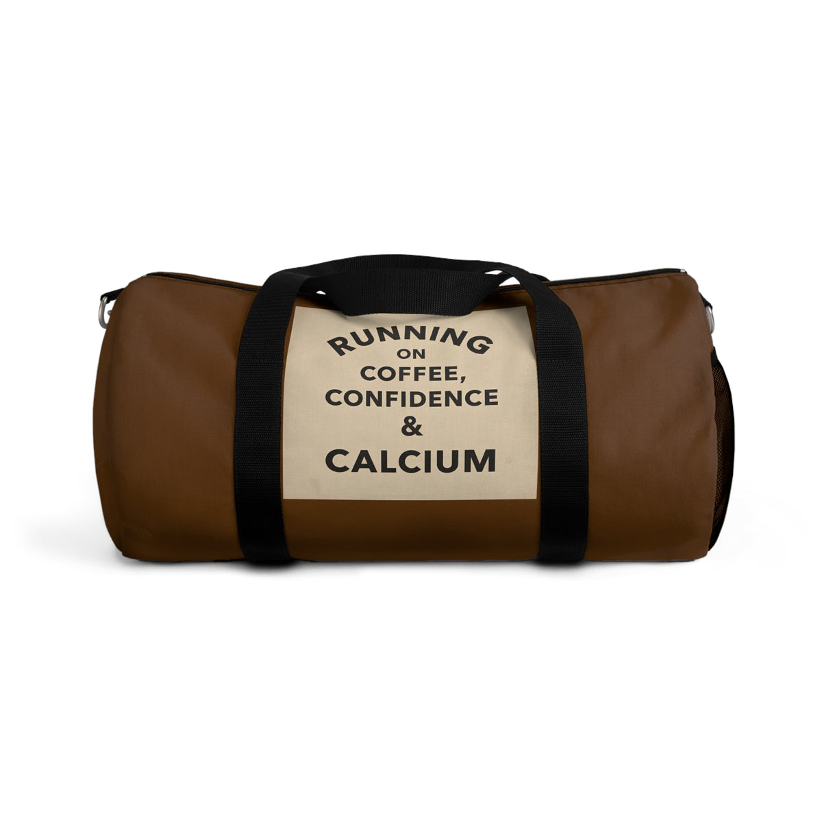 Running on Coffee, Confidence & Calcium” – Elegant Duffel Bag for Active, Stylish Seniors
