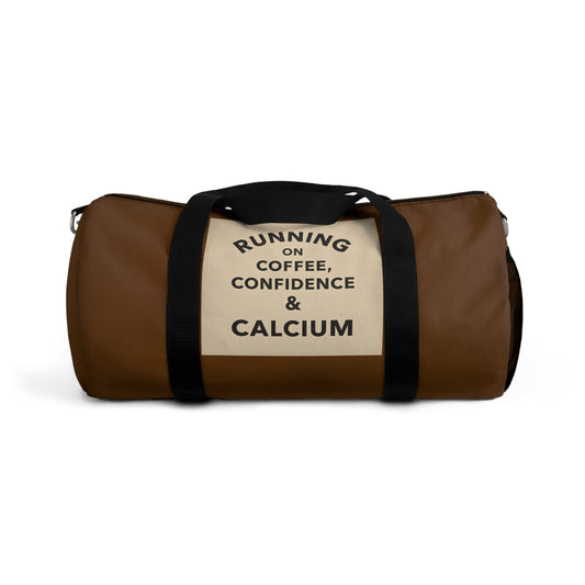 Running on Coffee, Confidence & Calcium” – Elegant Duffel Bag for Active, Stylish Seniors