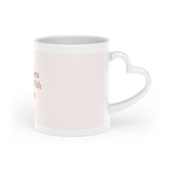 Love Gets Better With Time Mug — Romantic Pink Quote Coffee Cup
