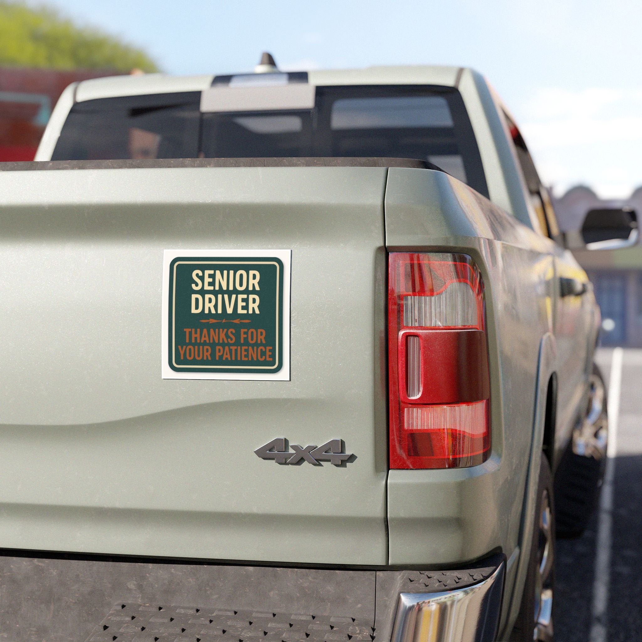 Senior Driver Car Magnet - Driving Safety Reminder, Gift for Older Drivers, Car Accessories