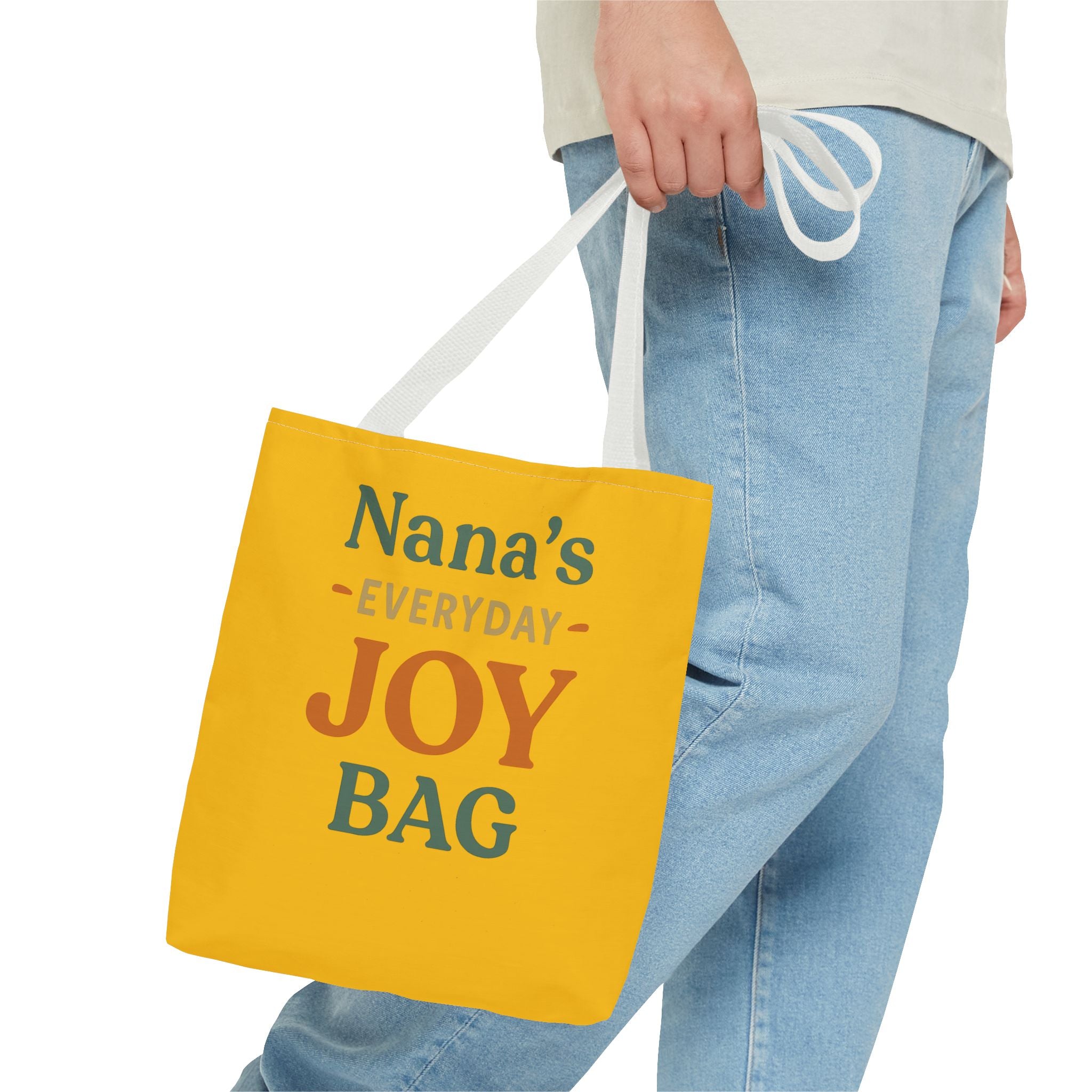 Nana's Everyday Joy Tote Bag, Perfect Gift for Grandmothers, Eco-Friendly Shopping Bag, Yellow All-Over Print, Birthday, Mother's Day, [...]