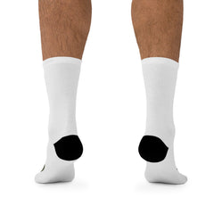 Motivational Socks - One Step at a Time -  Recycled Poly Socks for Comfort and Inspiration, Perfect for Daily Wear, Gifts, Wellness, and Eco-Friendly Living