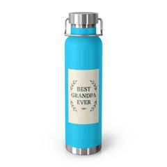 Best Grandpa Ever Insulated Vacuum Bottle, Perfect Gift for Grandparents, Travel Mug, Hydration Flask, Eco-Friendly Water Bottle