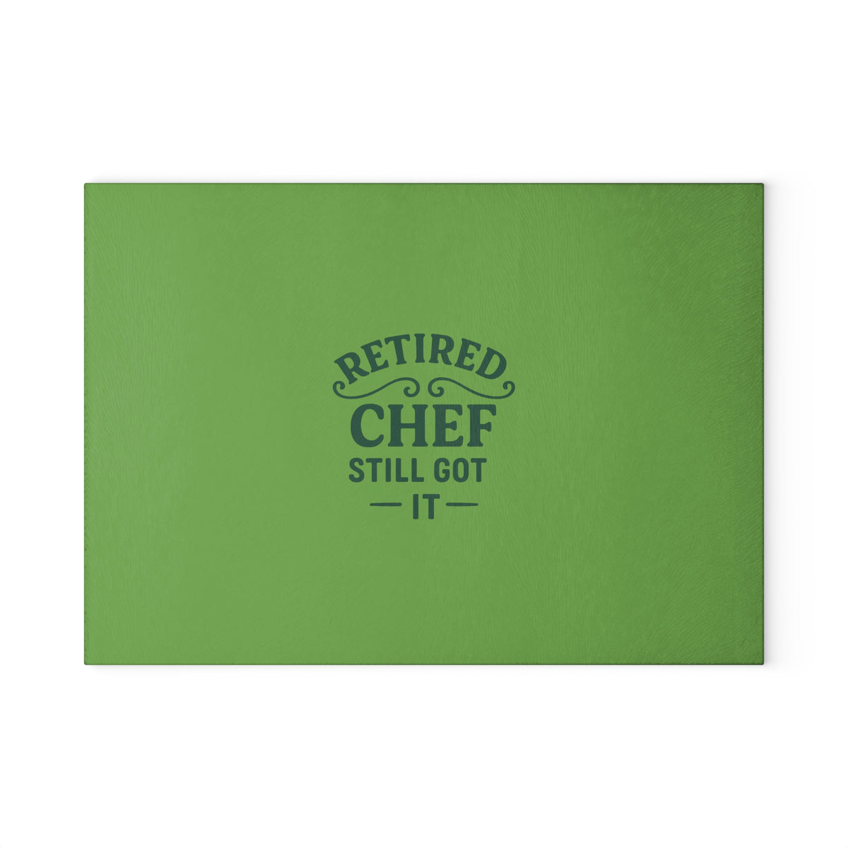 Retired Chef Glass Cutting Board | Unique Kitchen Gift, Culinary Decor, Chef Appreciation, Housewarming Present, Cooking Essential