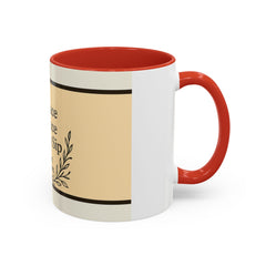 Comforting Accent Coffee Mug - Embrace Peace, Perfect Gift for Seniors, Home Decor, Relaxation, Tea Lover's Essential