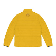 Men's Yellow Puffer Jacket - 'Remember when Gas was Cheap and Knees worked'