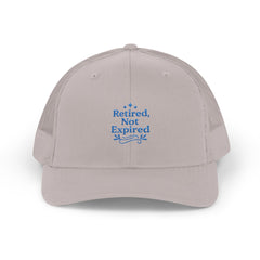 Retired Not Expired Snapback Trucker Cap | Perfect Gift for Retirees, Casual Wear, Outdoor Adventures, Father's Day, Birthday