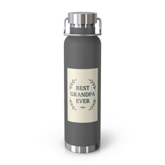 Best Grandpa Ever Insulated Vacuum Bottle, Perfect Gift for Grandparents, Travel Mug, Hydration Flask, Eco-Friendly Water Bottle
