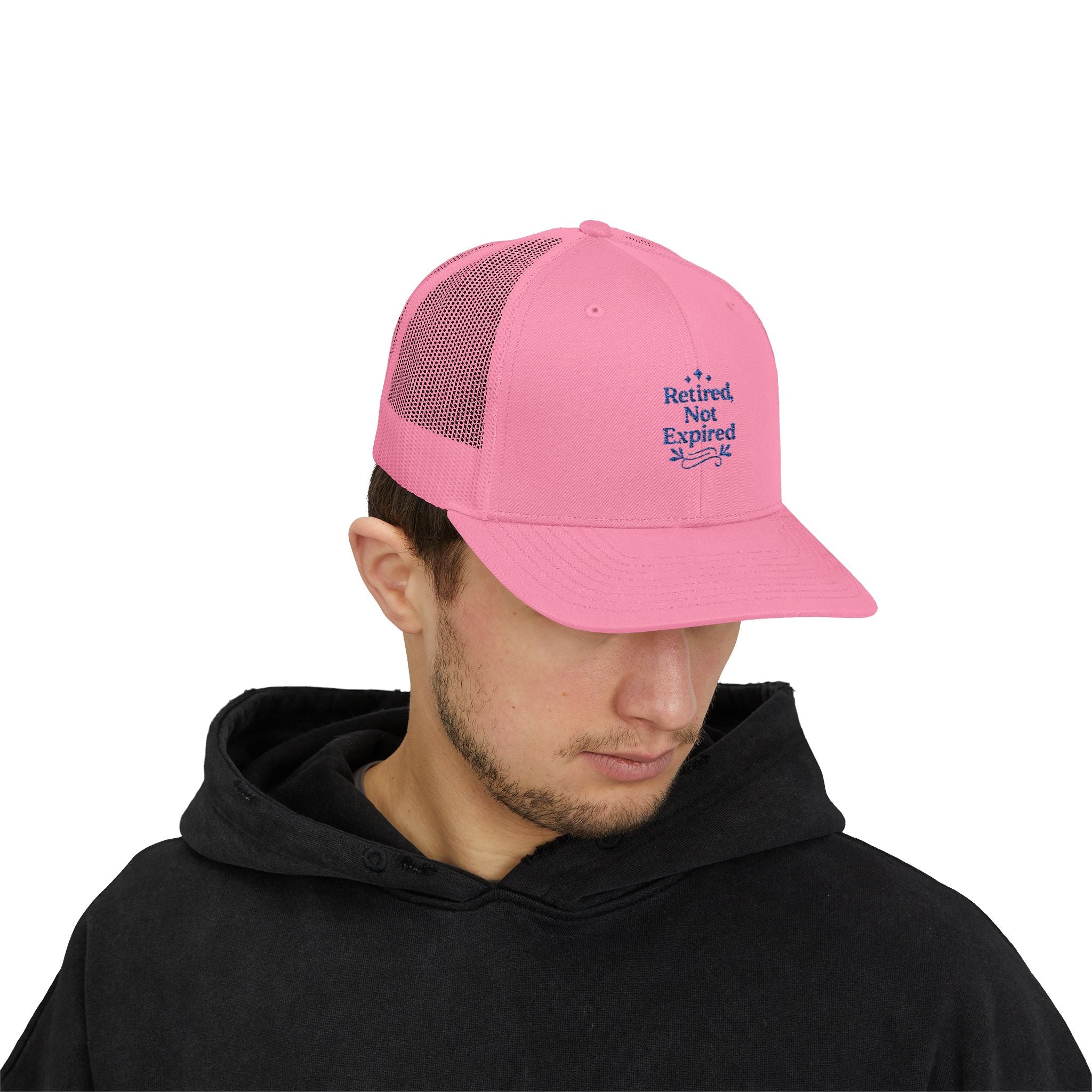 Retired Not Expired Snapback Trucker Cap | Perfect Gift for Retirees, Casual Wear, Outdoor Adventures, Father's Day, Birthday