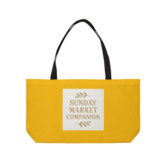 Sunny Market Tote Bag, Beach Bag, Weekend Getaway Bag, Farmer's Market Companion, Stylish Grocery Tote, Eco-Friendly Shopping Bag