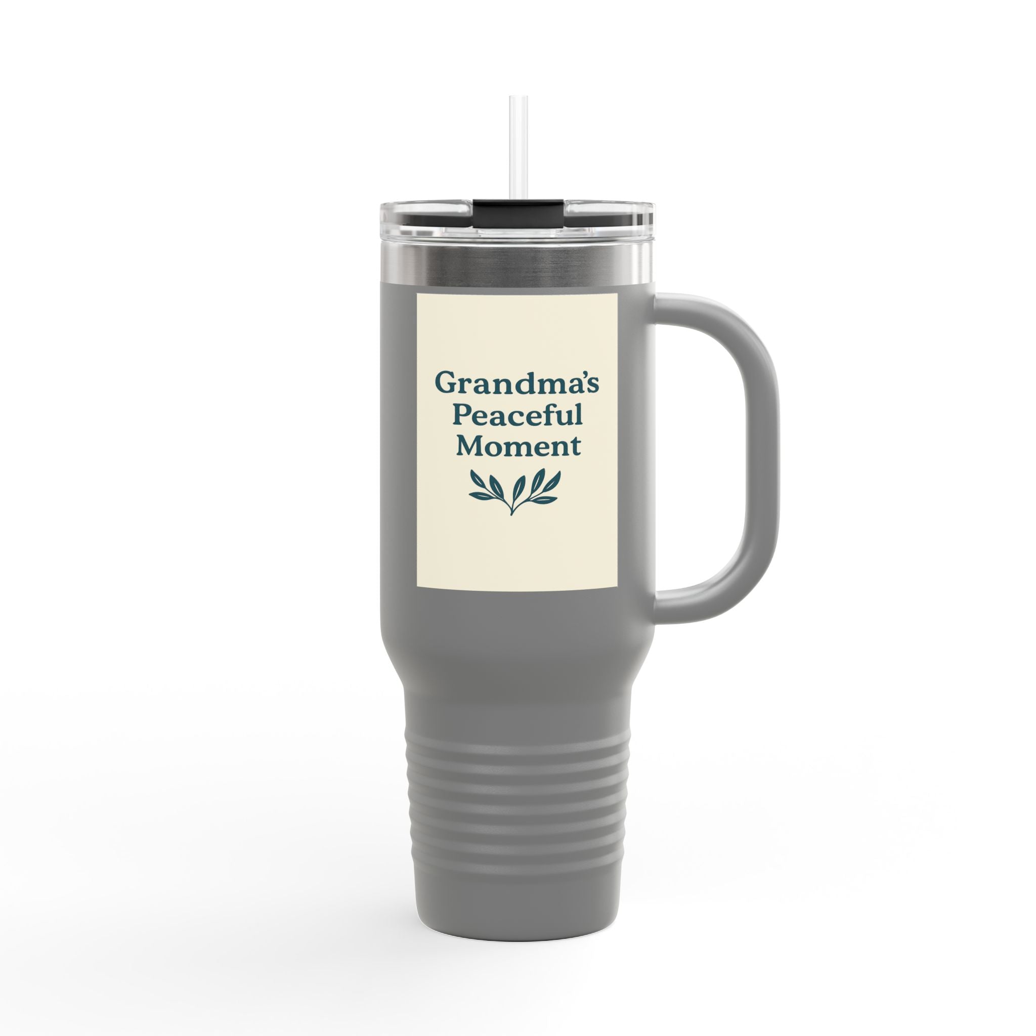 Grandma's Peaceful Moment Insulated Travel Mug | 40oz for Coffee Lovers, Eco-Friendly, Personalized Gift, Perfect for Holidays, Travel