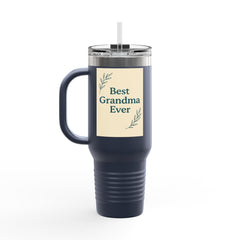 Grandma's Peaceful Moment Insulated Travel Mug | 40oz for Coffee Lovers, Eco-Friendly, Personalized Gift, Perfect for Holidays, Travel