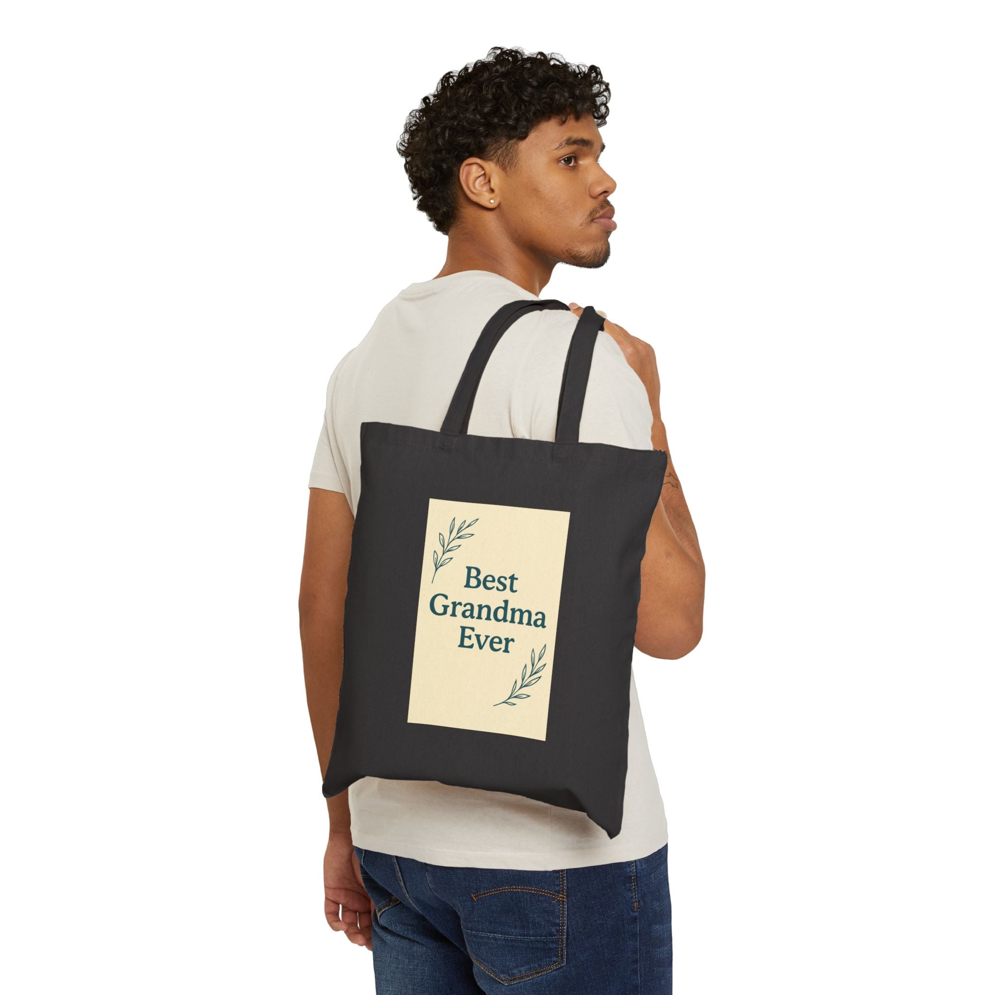 Best Grandma Ever Cotton Tote Bag | Gift for Grandmother | Eco-Friendly Shopping Bag | Reusable Tote for Her | Mother s Day Gift